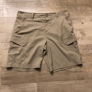 Under Armour Khaki Cargo Shorts - Size 36